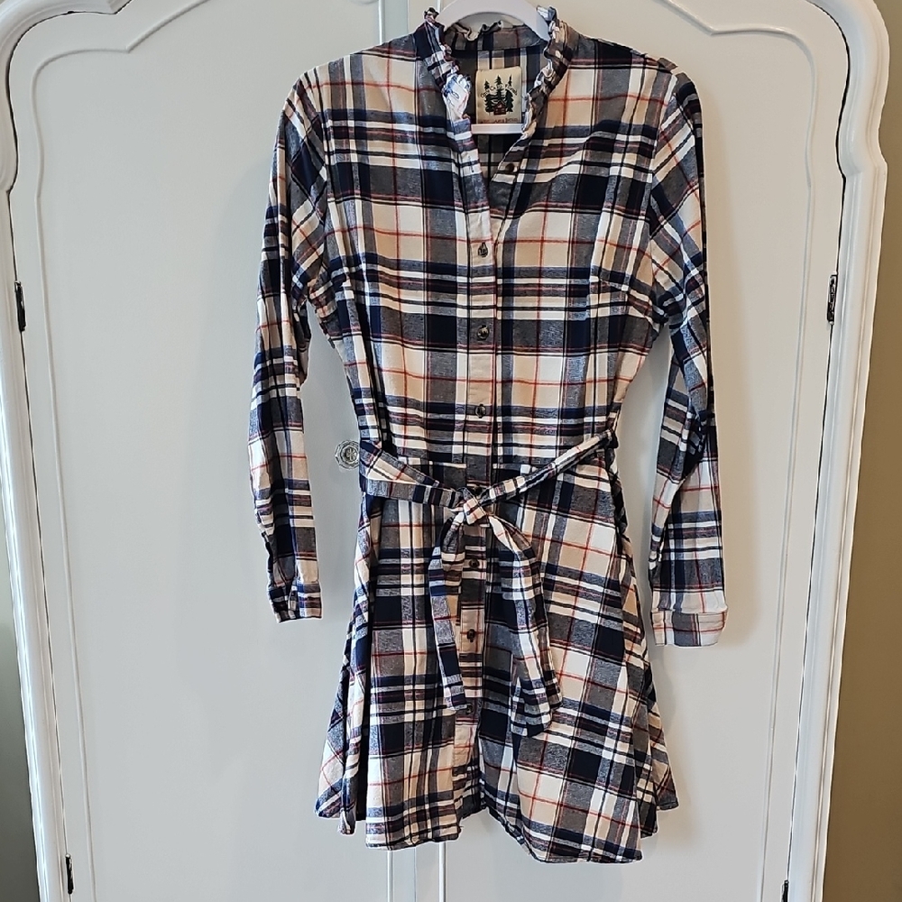 Kiel James Patrick Plaid Flannel Dress